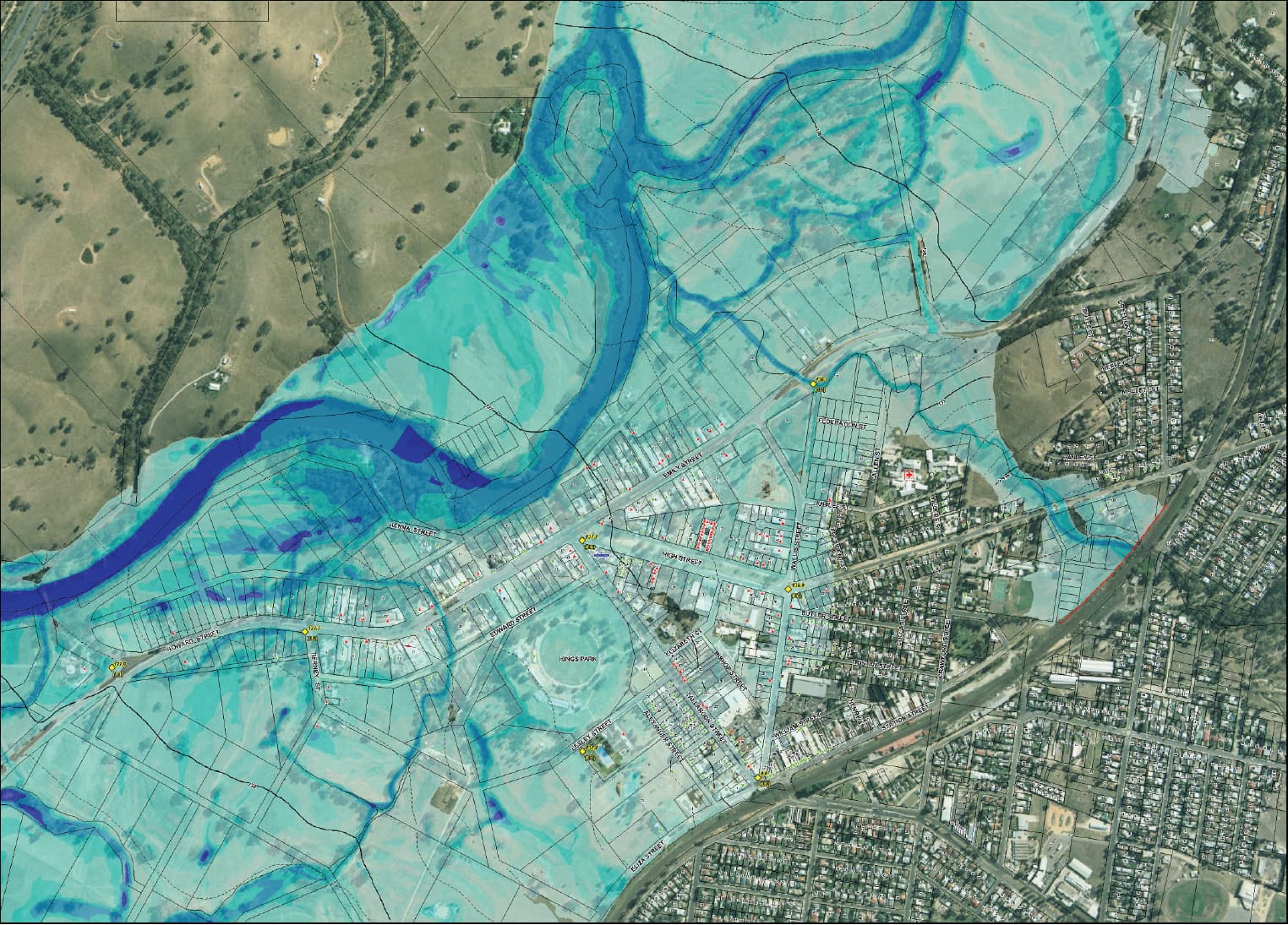 Flood modeling and climate risk assessment